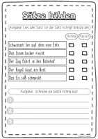 Vorschau - Arbeitsblätter - DaZ Grundschule: Sätze bilden. Satzbau. Syntax. Klasse 2, 3, 4, 5 - Seite 3