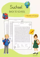 Vorschau - Arbeitsblätter - Suchsel | Back to School | Schulstart | Spiel - Deckblatt