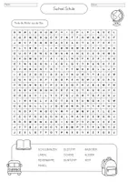 Vorschau - Arbeitsblätter - Suchsel | Back to School | Schulstart | Spiel - Seite 2