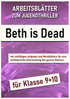 Vorschau - Unterrichtsreihen - Arbeitsblätter zum Jugend-Thriller "Beth is Dead" - Deckblatt