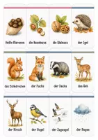 Vorschau - Fördermaterial/Inklusion - Herbst Wortschatz | Lernkarten für Vorschule und Kindergarten - Seite 2