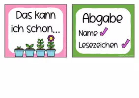 Vorschau - Poster - Hausaufgaben & fertige Aufgaben – Schilder für Abgabe- & Rückgabestationen - Seite 3