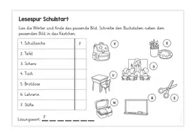 Vorschau - Arbeitsblätter - Lesespur Schulstart - Klasse 1 und 2 I 3-fach-differenziert - Seite 3
