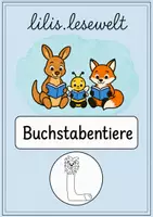 Vorschau - Mal- und Bastelvorlagen - Buchstabentiere - Seite 1