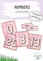 Vorschau - Poster - Numbers Flashcards - (Grundschrift oder DR Hand) - Deckblatt