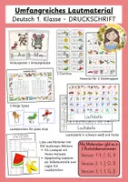 Vorschau - Spiele - Umfangreiches Lautmaterial - Deutsch 1. Klasse - Deckblatt