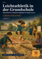 Vorschau - Stationenlernen - Leichtathletik Klasse 3/4 – Stationskarten und Bewertungsbögen für Laufen, Springen und Werfen - Deckblatt