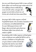 Vorschau - Stationenlernen - Groß- und Kleinschreibung Kartei Polartiere - Deckblatt