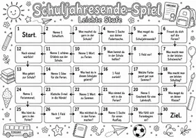 Vorschau - Stundenentwürfe - Brettspiel Schuljahresende | Grundschule | DaZ/DaF/Deutsch - Seite 2