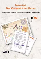 Vorschau - Spiele - Poster-Spiel: Das Königreich des Dativs – Sätze bilden auf der Reise durchs Reich (kostenlos) - Deckblatt