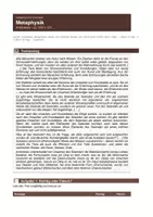 Vorschau - Arbeitsblätter - Aristoteles - Metaphysik l Sein, Ursache und Wirklichkeit - Seite 1