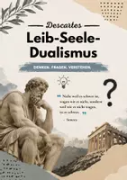 Vorschau - Arbeitsblätter - Descartes - Leib-Seele-Dualismus - Deckblatt