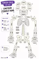 Vista previa - Hojas de trabajo - Esqueleto humano para recortar | 3 fichas imprimibles - Portada