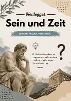 Vorschau - Arbeitsblätter - Heidegger - Dasein, Existenz und die Frage nach dem Sein - Deckblatt
