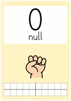Vorschau - Fördermaterial/Inklusion - Zahlenaushang_0-20_Fingerbilder - Seite 1