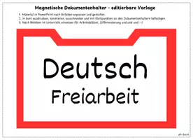 Vorschau - Anderer Materialtyp - Editierbare Vorlage - Beschriftung Magnetischer Dokumentenhalter - Seite 2