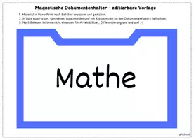 Vorschau - Anderer Materialtyp - Editierbare Vorlage - Beschriftung Magnetischer Dokumentenhalter - Seite 3