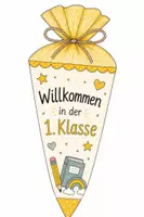 Vorschau - Mal- und Bastelvorlagen - Willkommensgruß Schultüte Schulanfang - Seite 2