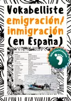 Vorschau - Merkblätter - Vokabelliste - liste de vocabulario - migración, inmigración, convivencia - Deckblatt