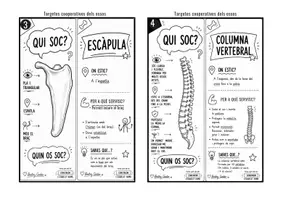 Vista previa - Hojas de trabajo - Qui soc? Els ossos del cos humà | Targetes cooperatives per a Pi-Ma-Pa (Primària). - página 2