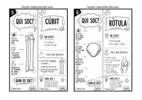 Vista previa - Hojas de trabajo - Qui soc? Els ossos del cos humà | Targetes cooperatives per a Pi-Ma-Pa (Primària). - página 3