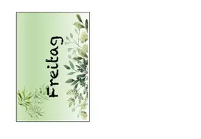 Vorschau - Poster - Stundenplankarten Grün Floral (Stundenplan, Tagestransparenz) - Seite 3