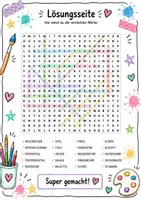 Vorschau - Arbeitsblätter - Wortsuchsel_Kunstraum_Kreativdoodle_Komplettpaket_Mit_Freude_lernen-1 - Seite 1