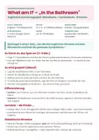 Vorschau - Spiele - Englisch Spiel Klasse 5 – Bathroom: Badezimmer Wortschatz-Rätsel (What am I?) - Seite 1