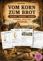 Vorschau - Arbeitsblätter - Vom Korn zum Brot - Forscherheft | Klasse 3 - 4 - Deckblatt