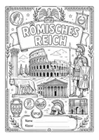 Vorschau - Mal- und Bastelvorlagen - Geschichte kreativ – Ausmalbare Deckblätter für den Geschichtsunterricht - Seite 3