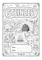 Vorschau - Mal- und Bastelvorlagen - Geschichte kreativ – Ausmalbare Deckblätter für den Geschichtsunterricht - Seite 1
