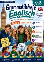 Vorschau - Arbeitsblätter - XXL Grammatikheft Englisch Klasse 7–8 | 18 Kapitel | 3-fach differenziert | Mit Lösungen, Tests & Grammar Maps | Band 2 - Deckblatt