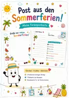 Vorschau - Mal- und Bastelvorlagen - Schulstart - Postkarte nach den Sommerferien - Deckblatt