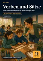 Vorschau - Arbeitsblätter - DaZ-Bildkarten Verben und Sätze – Kartenset Klasse 2/3 mit Satzmuster-Streifen, Kopiervorlagen und Lösungen - Deckblatt