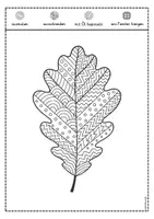 Vorschau - Mal- und Bastelvorlagen - Herbst Fensterbild leuchtende Herbstblätter Ausmalbilder - Seite 2