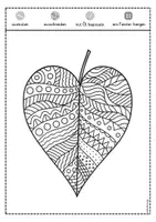 Vorschau - Mal- und Bastelvorlagen - Herbst Fensterbild leuchtende Herbstblätter Ausmalbilder - Seite 3