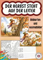 Vorschau - Arbeitsblätter - Der Herbst steht auf der Leiter Bildkarten Liederarbeitung - Deckblatt