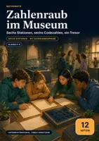 Vorschau - Arbeitsblätter - Mathe-Escape Klasse 5–6 – Zahlenraub im Museum, analog und ohne Vorbereitung - Deckblatt