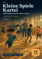 Vorschau - Stationenlernen - Kleine Spiele Kartei Klasse 3/4 – Aufwärmen, Hauptteil und Ausklang mit Differenzierung - Deckblatt
