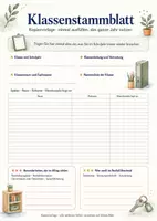 Vorschau - Lehrpläne/Lehrermaterial - Verwaltungsmappe Grundschule Klasse 3–4 – Sitzplan, Listen und Dokumentation als Kopiervorlagen - Seite 1
