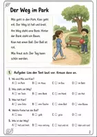 Vorschau - Arbeitsblätter - Leseheft Abenteuer im Park – Erstleseheft Deutsch Klasse 1-2 Klasse 1 - Seite 1