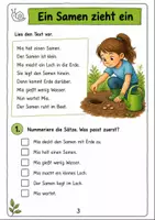 Vorschau - Arbeitsblätter - Lesetexte Erstlesen im Garten – Lesetexte und Aufgaben für Klasse 1-2 Klasse 1 - Seite 2