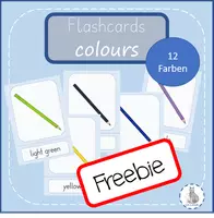 Vorschau - Präsentationen/Tafelbilder - colours Flashcard Picture Word Cards - Deckblatt
