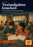 Vorschau - Arbeitsblätter - Textaufgaben knacken Klasse 5–6 – Trainingsheft mit Lesestrategie, Rechenplan und Selbstkontrolle - Deckblatt