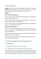 Vorschau - Stundenentwürfe - Unterrichtsentwurf zur Lehrprobe (Prüfungsstunde) - Seite 1