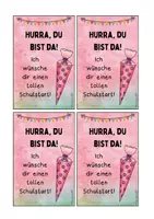 Vorschau - Bildkarten - Schulanfang/ Einschulung: Grußkärtchen - Seite 3
