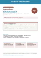 Vorschau - Unterrichtsreihen - Countdown Schuljahresstart – für LiV - Deckblatt