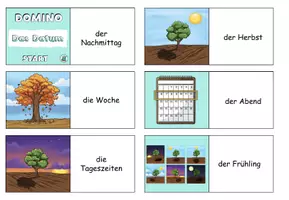 Vorschau - Arbeitsblätter - Domino Tag Woche Monat Jahr - Seite 1