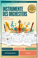 Vorschau - Arbeitsblätter - Vertretungsstunde Musik Instrumente des Orchesters Klasse 6 - Deckblatt