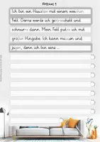 Vorschau - Unterrichtsreihen - Abschreibübung Tierrätsel in Grundschrift - Seite 1